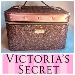 New Rose pink metallic VS travel case! Sold out